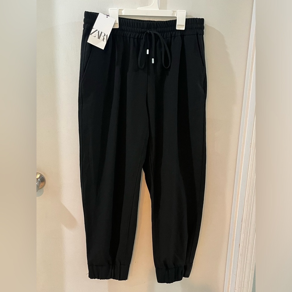 Zara Black Jogger Pants, A Step-up From Run Of The Mill Joggers. large, NWOT